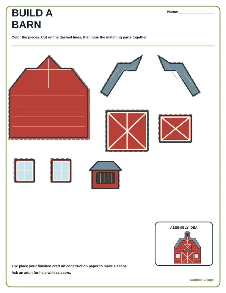 13 Build-a-Farm Crafts preview 2