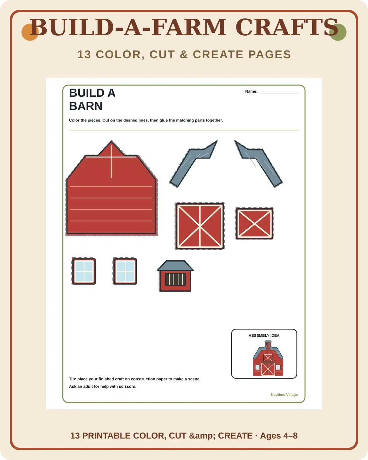 13 Build-a-Farm Crafts preview 1