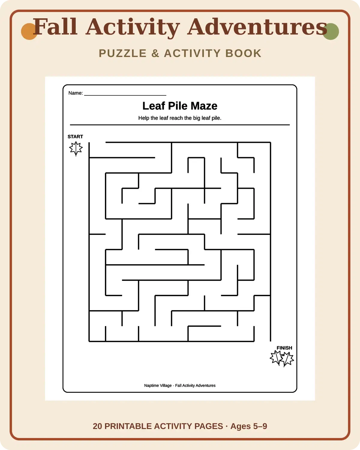 Fall Activity Adventures
