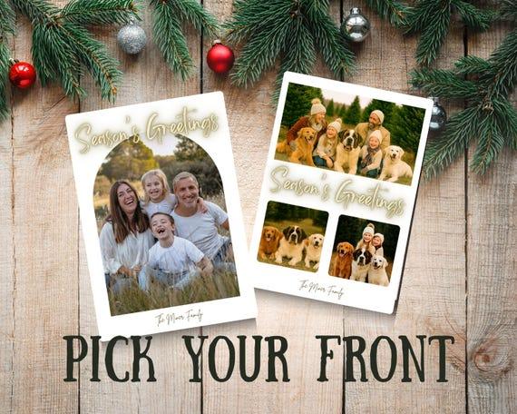 Instant Christmas Card Download|Instant Canva Modern Christmas Card| Editable Christmas Card| Simple Christmas Card| Season's Greetings Card by NaptimeVillage