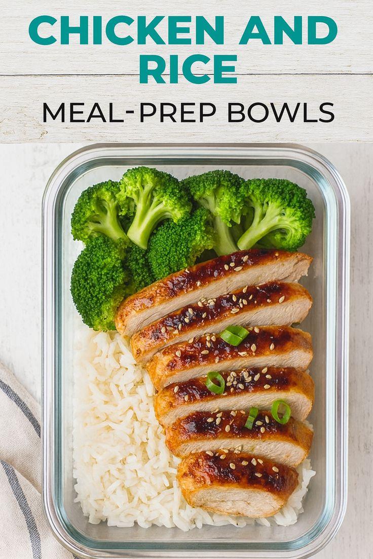 Chicken and Rice Meal-Prep Bowls (3 Sauces)