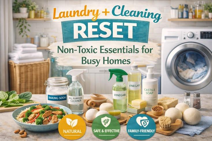 Cover art for Laundry + Cleaning Reset: Non-Toxic Essentials for Busy Homes