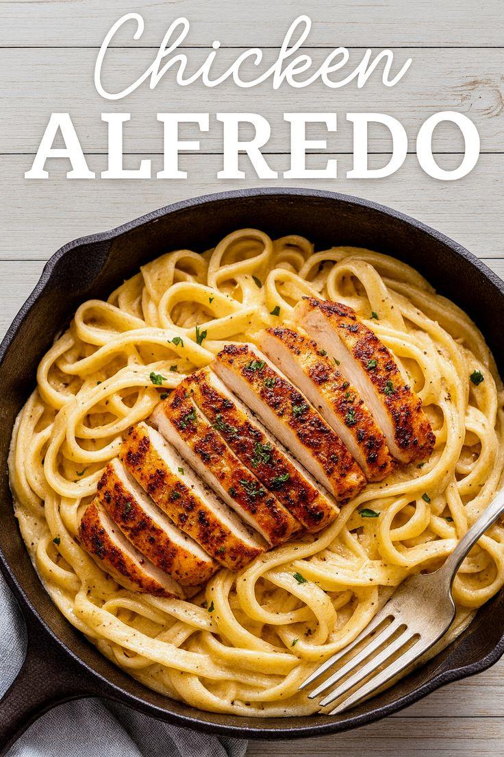 Chicken Alfredo (Classic + Lightened-Up)