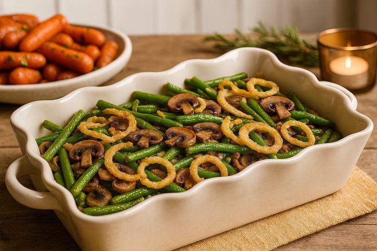 Photo for Creamy Green Bean Casserole with Crispy Onions