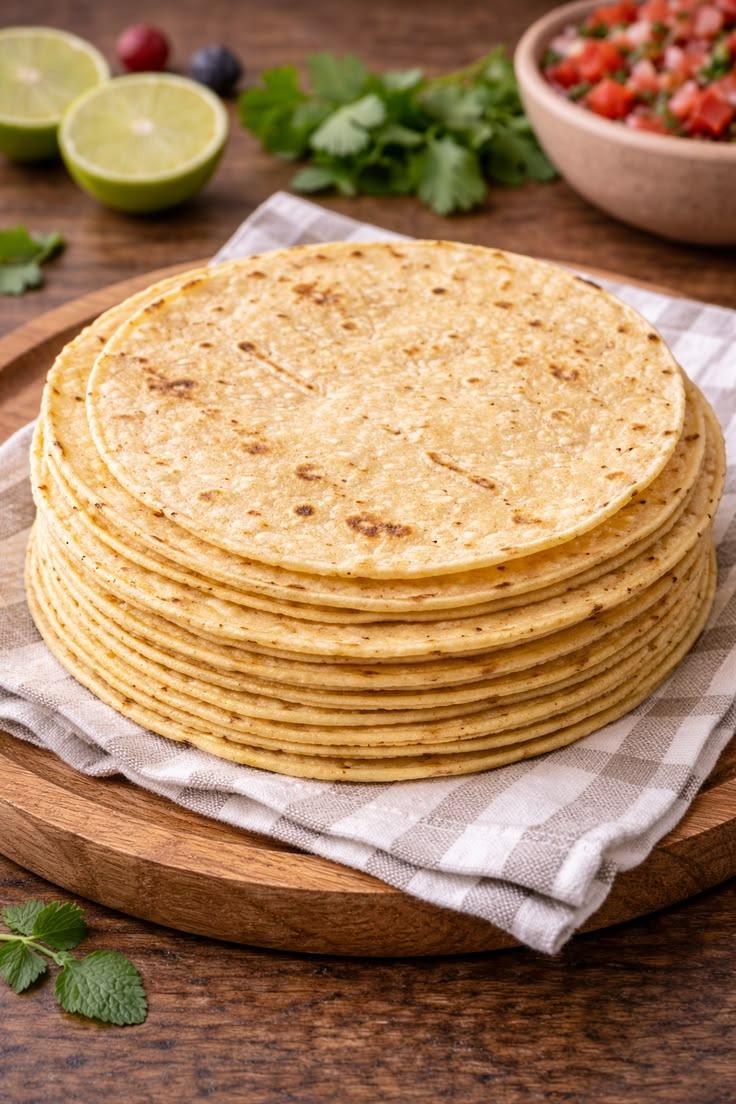 Corn Tortillas ready to serve.