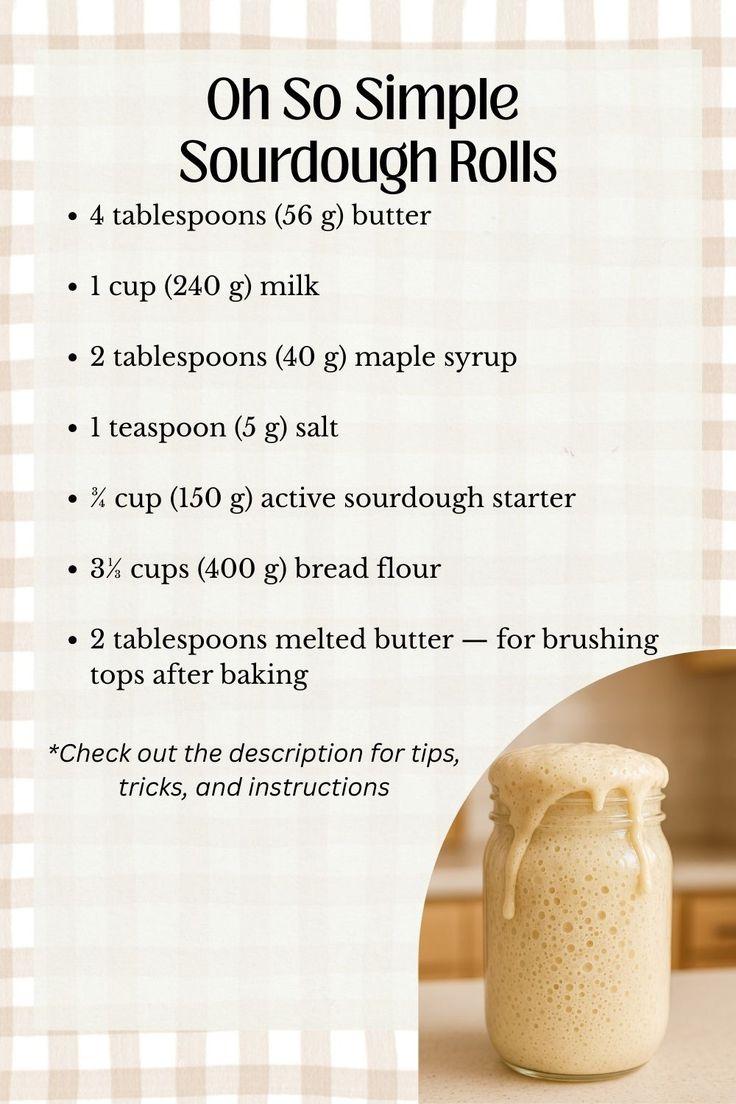 Photo for Oh So Simple Sourdough Rolls (Beginner-Friendly + KitchenAid Method)