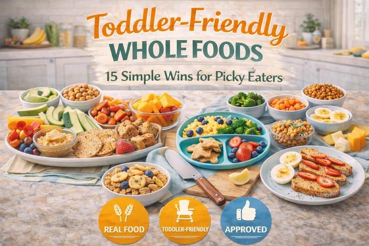 Cover art for Toddler-Friendly Whole Foods: 15 Simple Wins for Picky Eaters