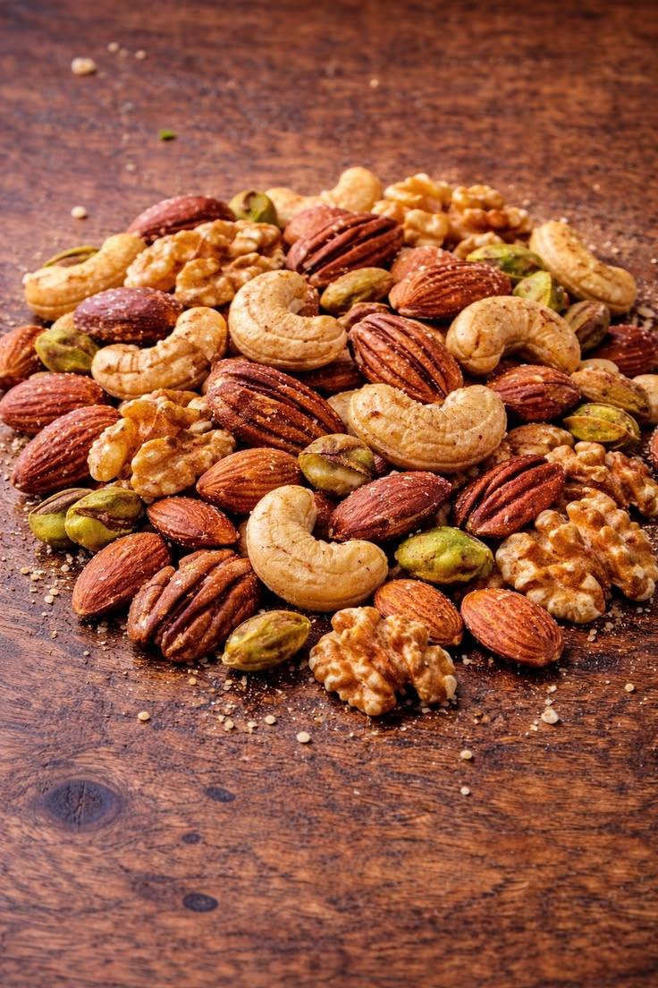 Handful of Nuts ready to serve.