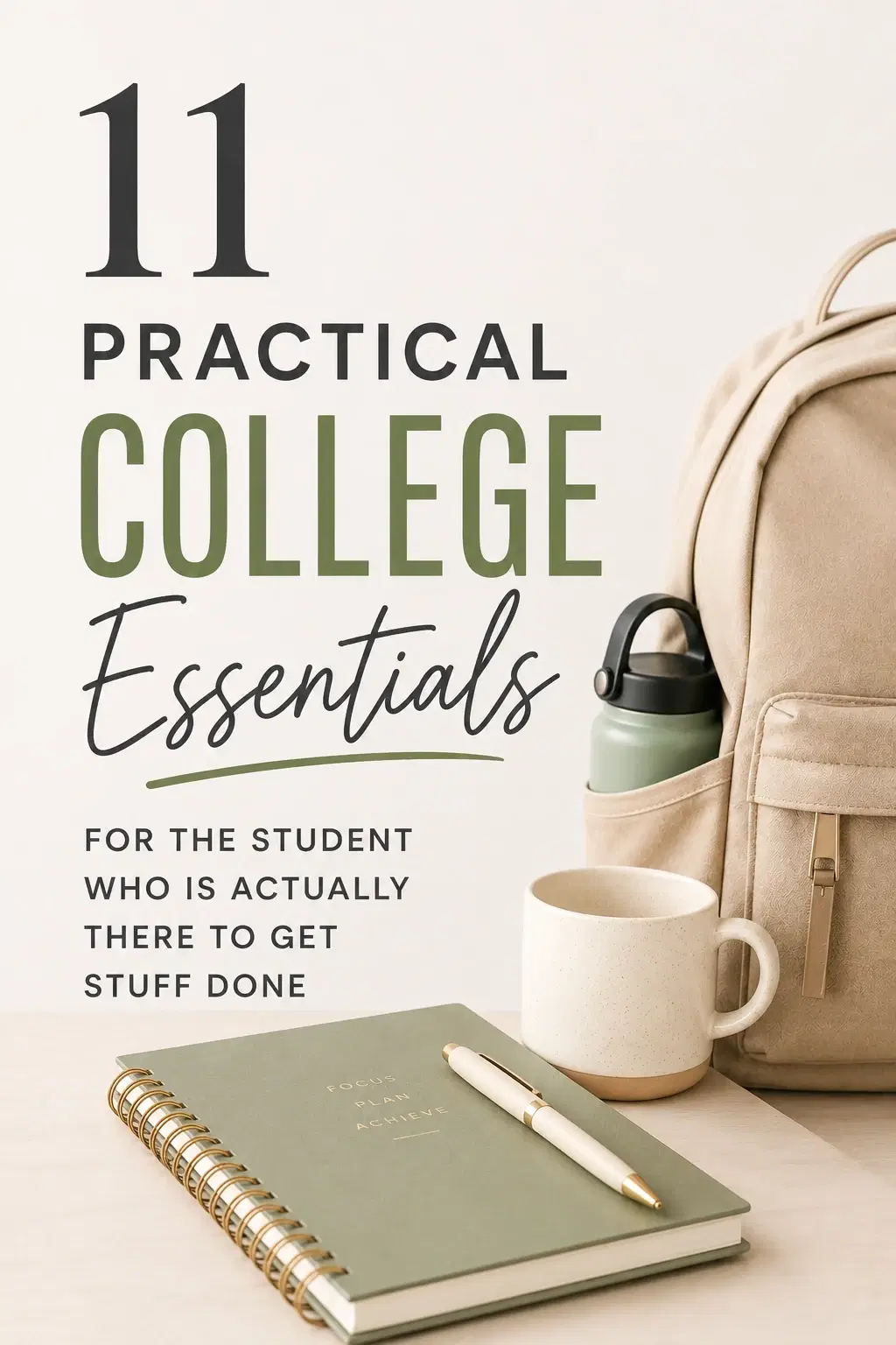 11 Practical College Essentials for the Student Who Is Actually There to Get Stuff Done