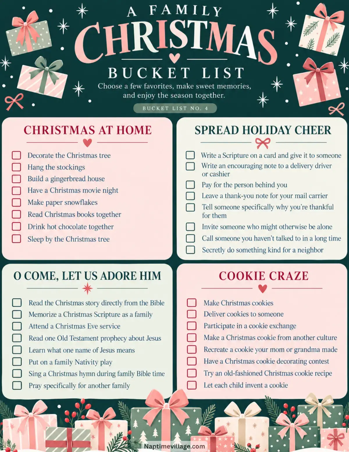 Christmas Bucket List: Home, Kindness & Faith