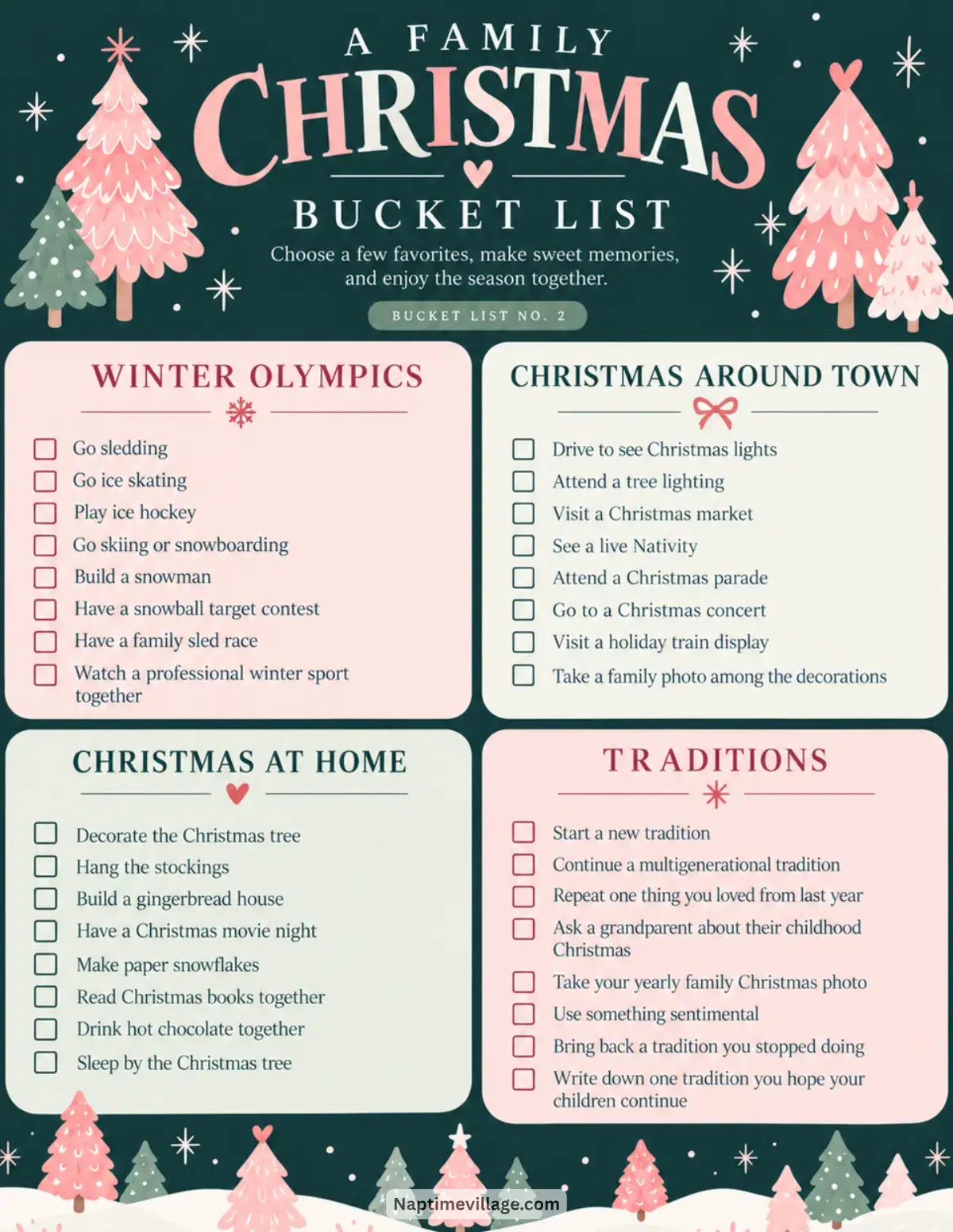 Christmas Bucket List: Winter Fun & Family Traditions