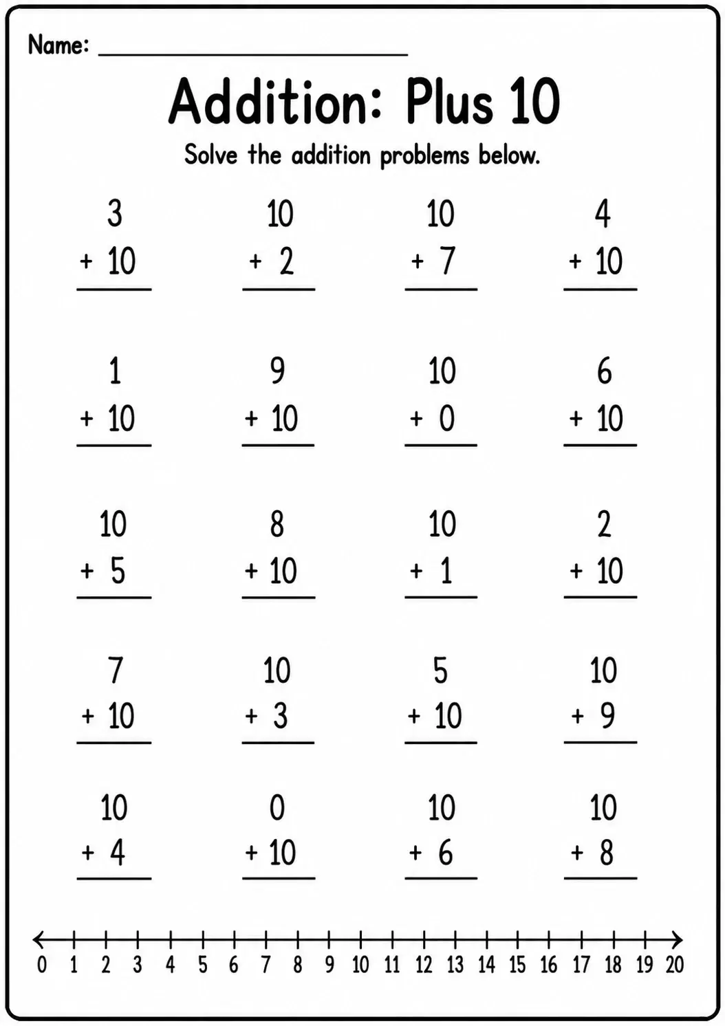 Addition Practice Worksheets: 14-Page Pack