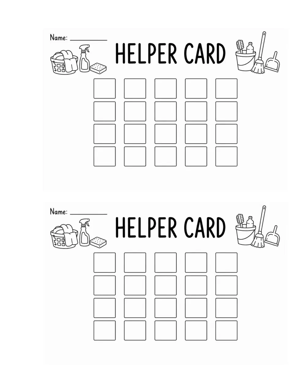 Kids Helper Cards