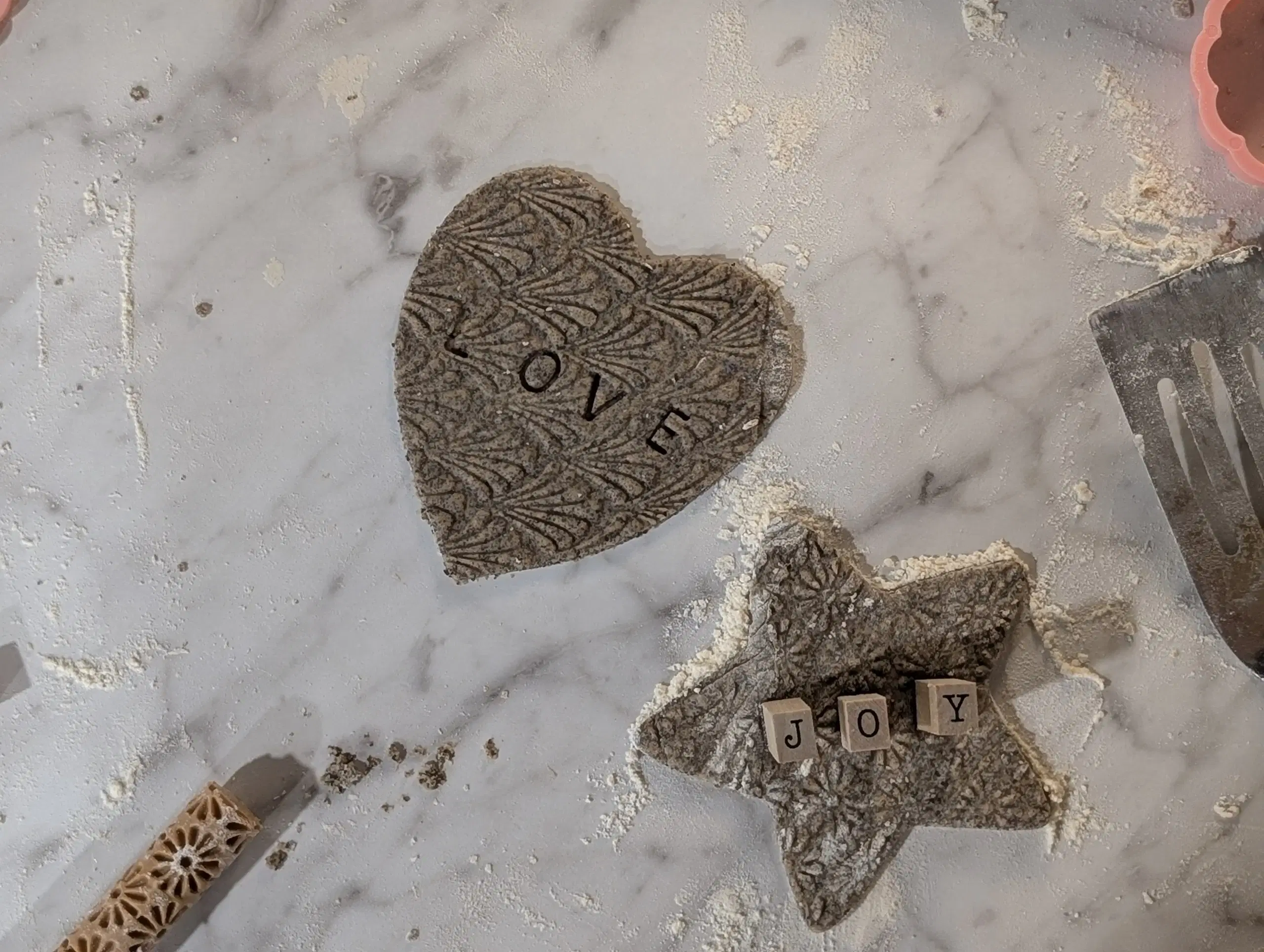 Coffee Salt Dough Ornaments (With Used Coffee Grounds)